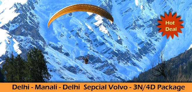 Delhi Manali Delhi Volvo Package for 3 N/4D